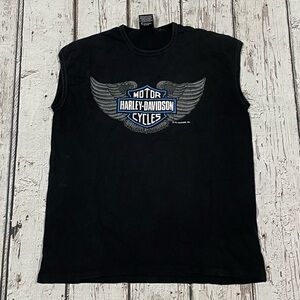 Vintage 90s Harley - Davidson Motorcycles Sauk City Wisconsin Tee Tshirt